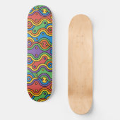 Attrapez la vague skateboard d'art abstrait (Recto)