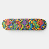 Attrapez la vague skateboard d'art abstrait (Horz)