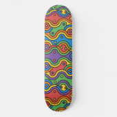 Attrapez la vague skateboard d'art abstrait (Recto)