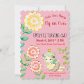 Attrapez vos ailes Fairy First Birthday Invitation (Devant)