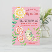 Attrapez vos ailes Fairy First Birthday Invitation (Debout devant)