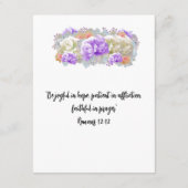 Attributs de Dieu de A à Z Carte personnalisable (Dos)