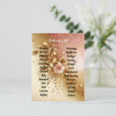 Attributs de Dieu de A à Z Ombre carte de boîtier (Debout devant)