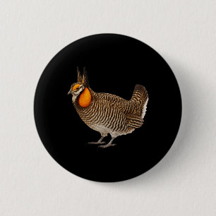 Attwaters Prairie Kippen Vogel Natuur Natuur Ronde Button 5,7 Cm