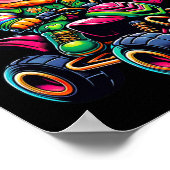 ATV 4 Wheeler Leprechaun Kinder Mannen Vrouwen St  Poster (Hoek)