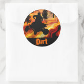 ATV aan de kant van de hel Ronde Sticker (Tas)
