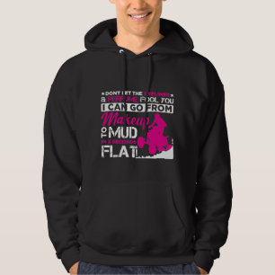 ATV Girl Makeup Offroad-voertuigen Quad Bike-drive Hoodie