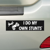ATV Mijn eigen stunts Bumpersticker (Op auto)