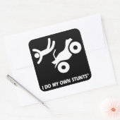 ATV Mijn eigen stunts Vierkante Sticker (Envelop)
