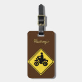 ATV Mudding Sign Thunder_Cove Bagagelabel (Voorkant verticaal)