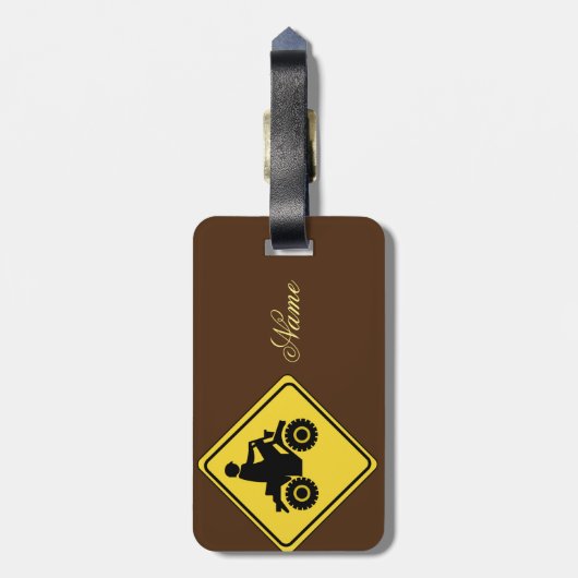 ATV Mudding Sign Thunder_Cove Bagagelabel (Achterkant verticaal)