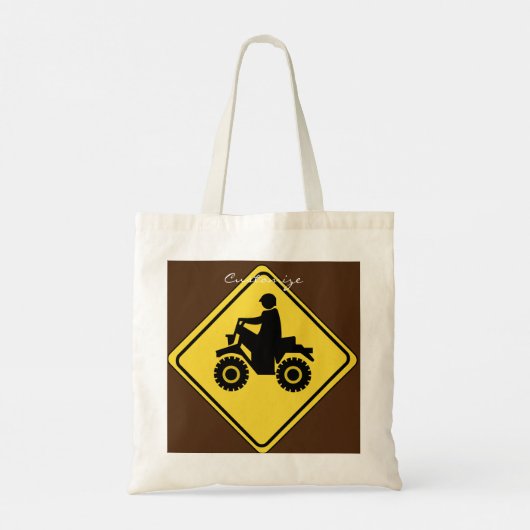 ATV Mudding Sign Thunder_Cove Tote Bag (Achterkant)