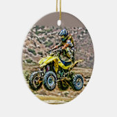 ATV Off Road Running Keramisch Ornament (Rechts)