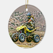 ATV Off Road Running Keramisch Ornament (Links)