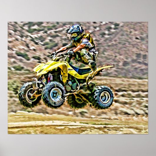 ATV Off Road Running Poster (Voorkant)