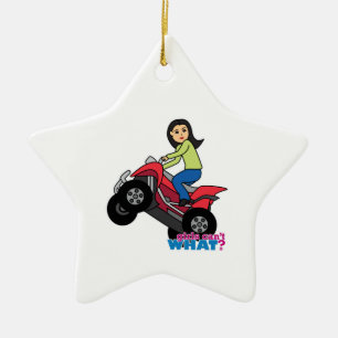 ATV Rider - Medium Keramisch Ornament