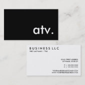 atv. visitekaartje (Voorkant / Achterkant)