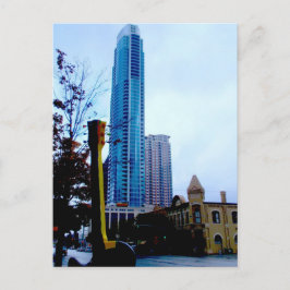ATX Downtown met Guitar Briefkaart