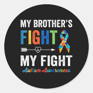Au bewustzijn broeder mijn broeders strijd is mijn ronde sticker