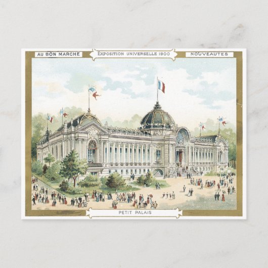 Au Bon Marche' 1900 Palais Victoriaans Briefkaart (Voorkant)