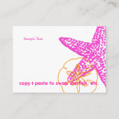 Au bord de la mer, cartes d'enceinte, Bizcards de (Dos)