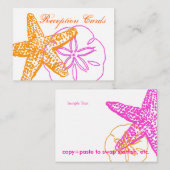 Au bord de la mer, cartes d'enceinte, Bizcards de (Devant / Derrière)