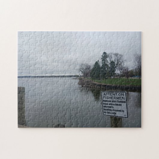 Au Bord Du Puzzle Du Lac Jigsaw (Horizontal)