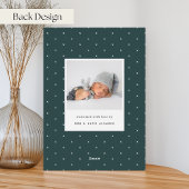 Au carré | Faire-part de naissance à huile d'argen