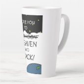 AU CIEL ET AU DOS DE LATTE MUG (Angle droit)