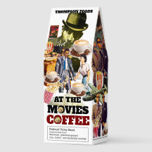 AU CINÉMA Café, sac de 12oz, torréfaction foncée,