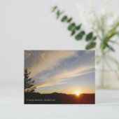 Au coucher du soleil... carte postale (Debout devant)