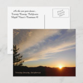 Au coucher du soleil... carte postale (Devant / Derrière)