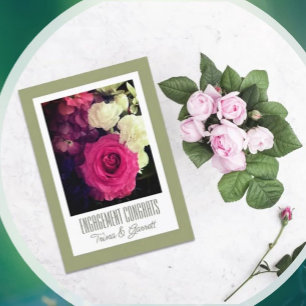 Au couple ! Carte Congrats Fiançailles personnalis