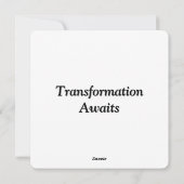 Au-delà de la solitude : Carte de voeux de porte é (Dos)