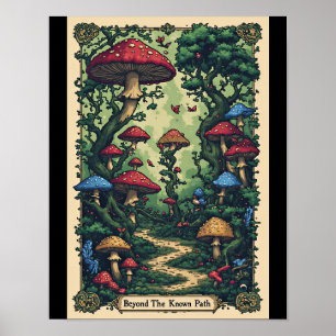 Au-delà du chemin connu - Affiche de fantasy