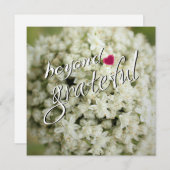 Au-delà Grateful Flat Merci Cartes (Devant / Derrière)