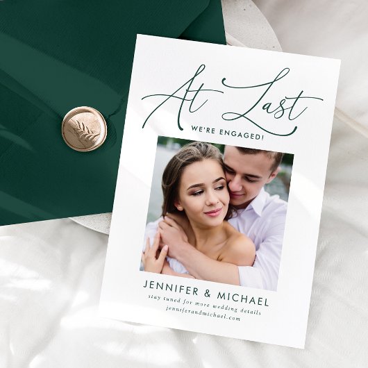 Au Dernier Faire-part de Fiançailles de photos de