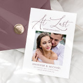 Au Dernier Faire-part de Fiançailles photo Script 