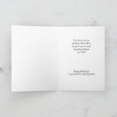 Au-dessus de la carte d'anniversaire de colline (Intérieur)