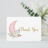 Au-dessus de la Carte de remerciements lune (Debout devant)