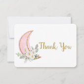 Au-dessus de la Carte de remerciements lune (Devant)