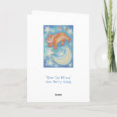 Au-dessus de la carte de voeux de "joyeux (Dos)