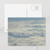 Au-dessus de la carte postale personnalisée Clouds (Devant / Derrière)