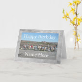 Au-dessus de la colline - Carte d'anniversaire (Fleur jaune)