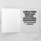 AU-DESSUS DE LA COLLINE FUNNY BANTHDAKE Carte de v (Intérieur)