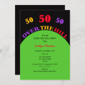 Au-dessus de la colline Invitation de fête du 50e  (Devant / Derrière)