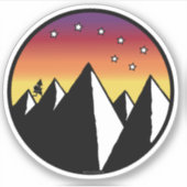 Au-dessus de la colline - Sticker (Devant)