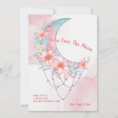 Au-dessus de la Faire-part de grossesse florale de (Devant)