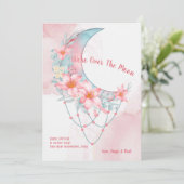 Au-dessus de la Faire-part de grossesse florale de (Debout devant)