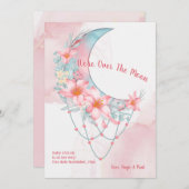 Au-dessus de la Faire-part de grossesse florale de (Devant / Derrière)